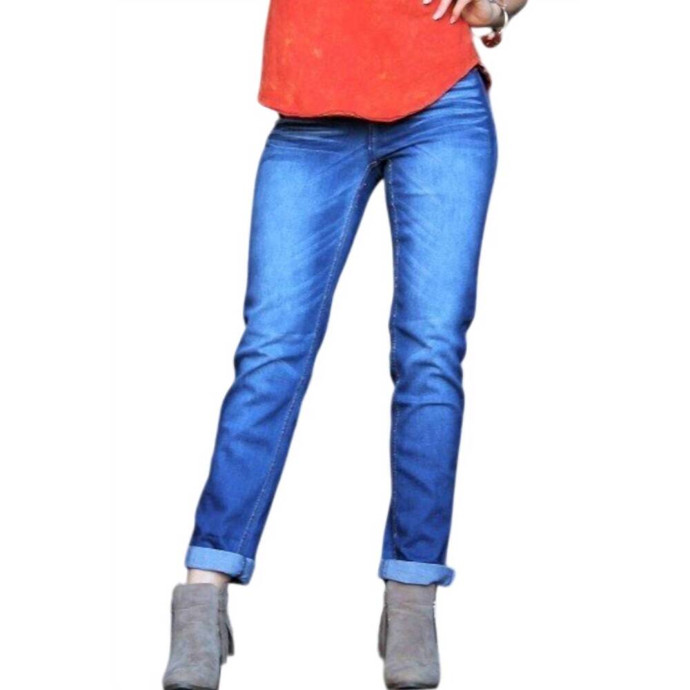 NEW L&B women's boyfriend jeans in midwash